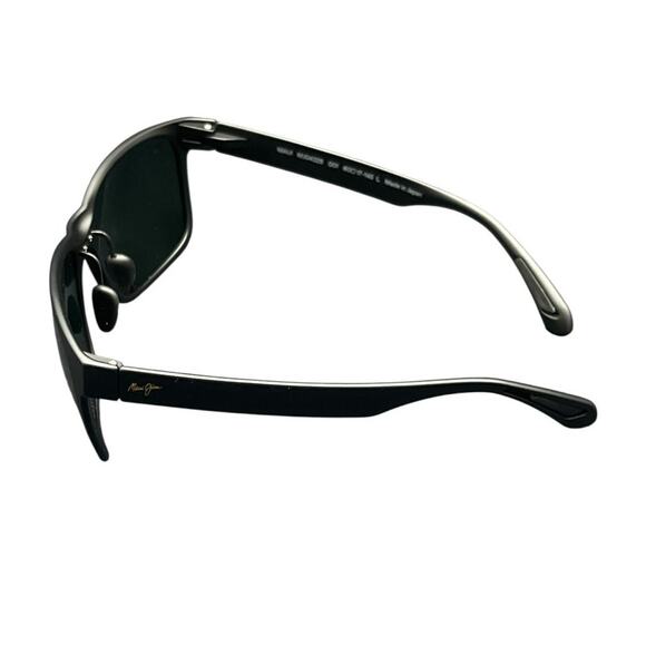 Maui Jim Red Sand polarized rectangular sunglasses Matte Black MJ0432S-001 - Picture 4 of 9